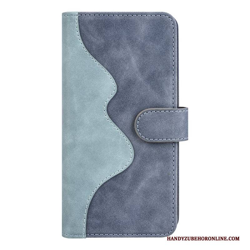 Lederhüllen Für Samsung Galaxy S26 Plus Zweifarbige Grafik