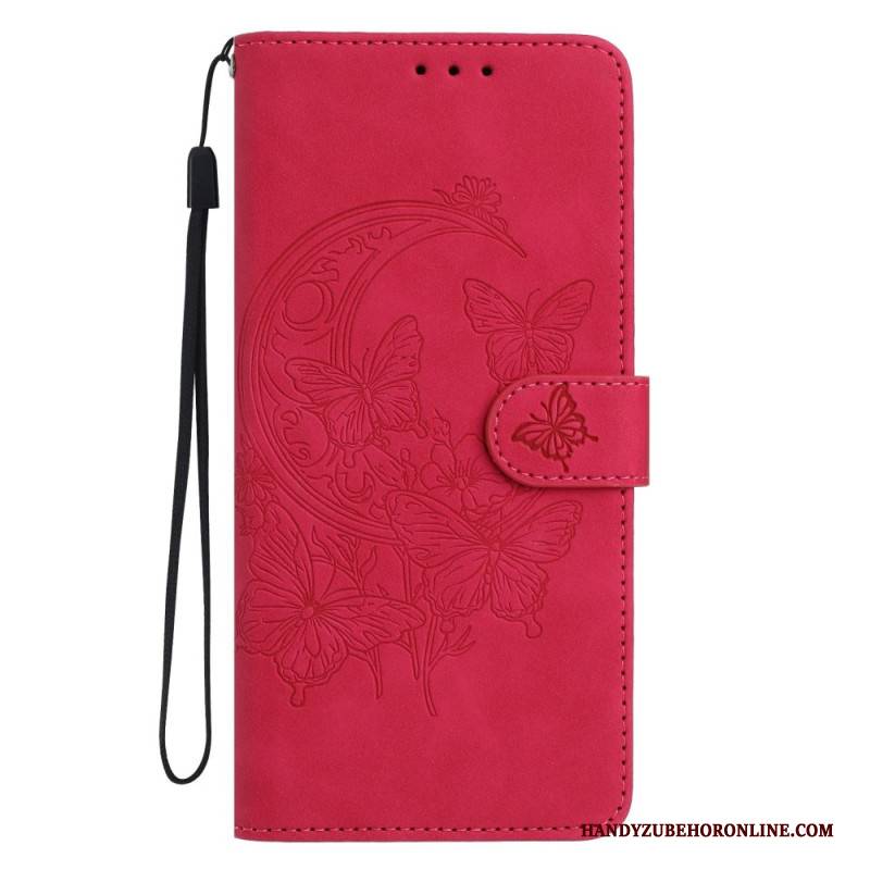 Lederhüllen Für Samsung Galaxy S26 Ultra Florales Wildledermuster