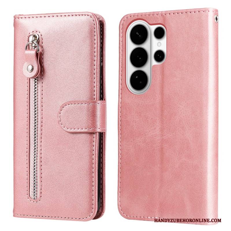 Lederhüllen Für Samsung Galaxy S26 Ultra Reißverschlusstasche