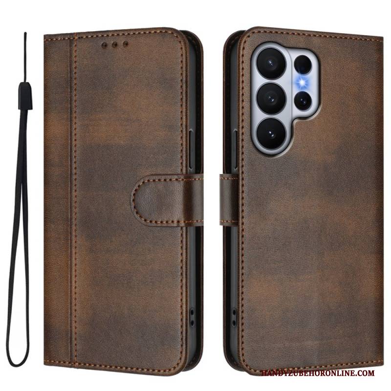 Lederhüllen Für Samsung Galaxy S26 Ultra Vintage-design