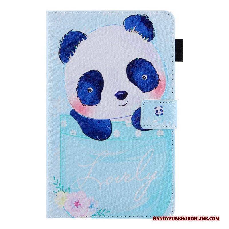 Lederhüllen Für Samsung Galaxy Tab A8 (2021) Süßer Panda