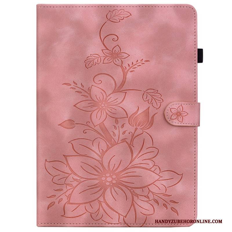 Lederhüllen Für Samsung Galaxy Tab S10 Fe Plus Lilie
