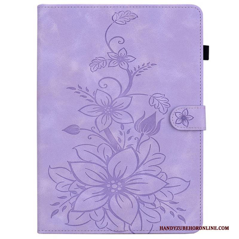 Lederhüllen Für Samsung Galaxy Tab S10 Fe Plus Lilie