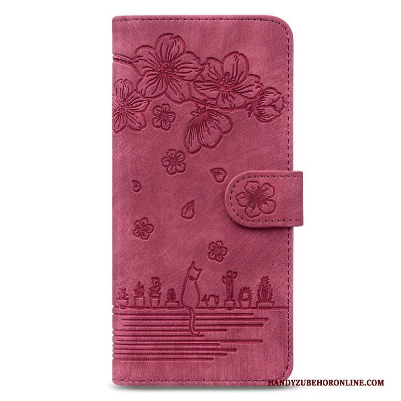 Lederhüllen Für Samsung Galaxy Z Fold 7 Katzenmotiv