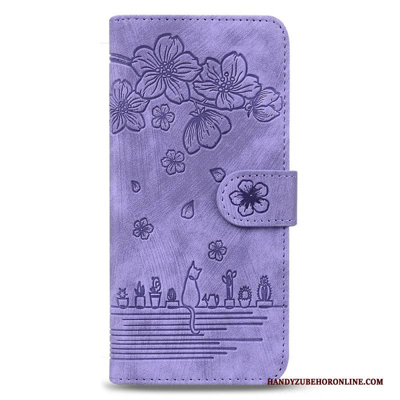 Lederhüllen Für Samsung Galaxy Z Fold 7 Katzenmotiv