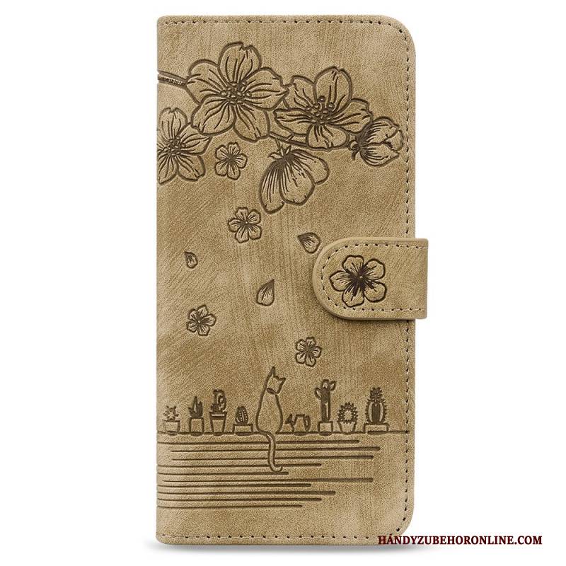 Lederhüllen Für Samsung Galaxy Z Fold 7 Katzenmotiv