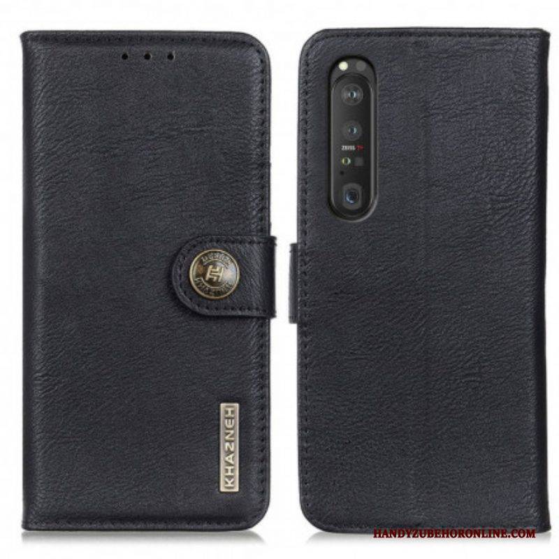 Lederhüllen Für Sony Xperia 1 III Kunstleder Khazneh