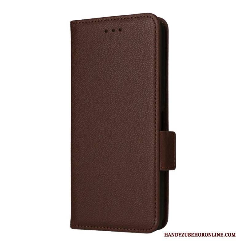 Lederhüllen Für Sony Xperia 1 Vii Litschi-textur Mit Riemen