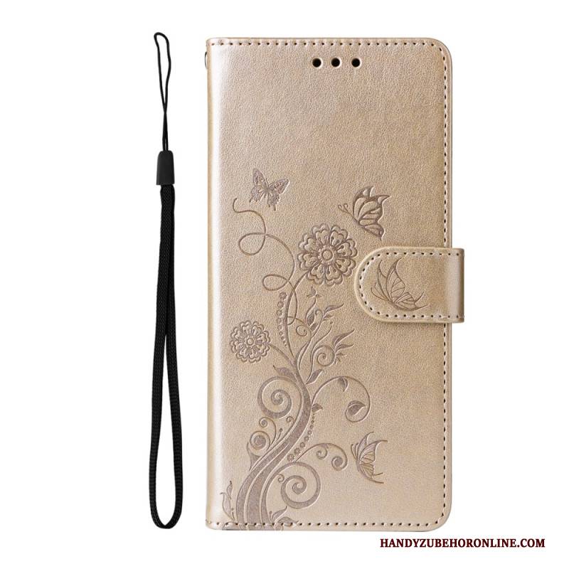 Lederhüllen Für Sony Xperia 10 Vii Blumenmuster