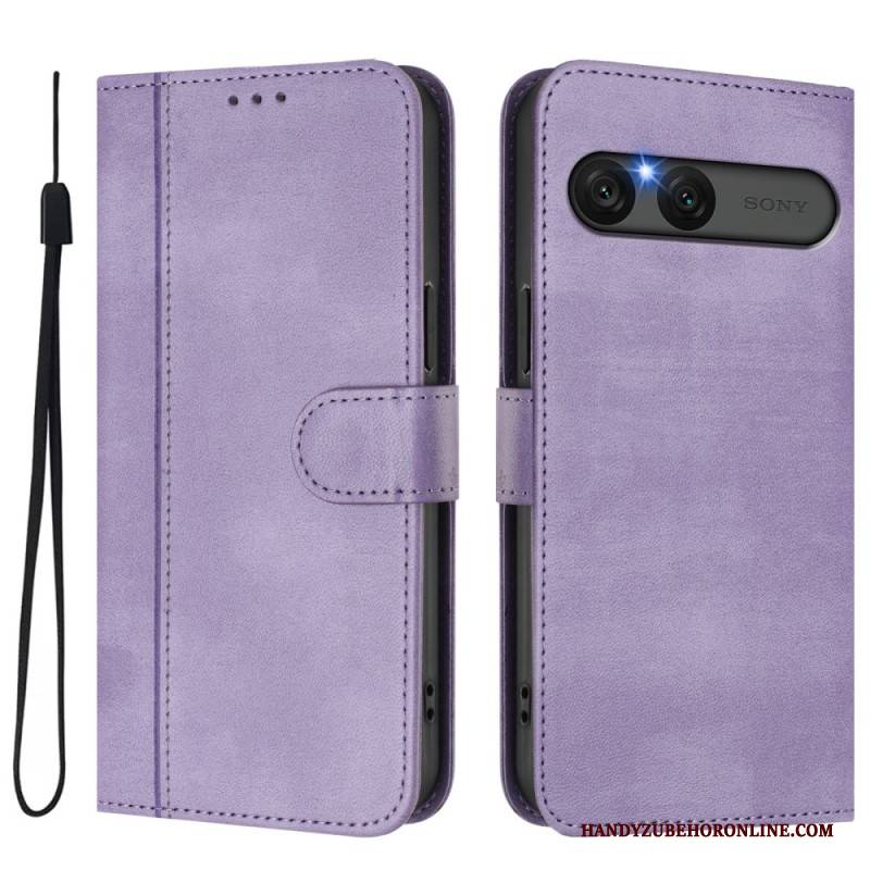 Lederhüllen Für Sony Xperia 10 Vii Retro-stil