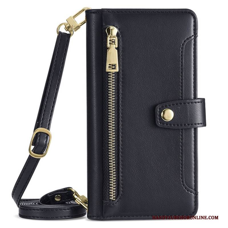 Lederhüllen Für Vivo V50 5g Schultertasche Mit Riemen