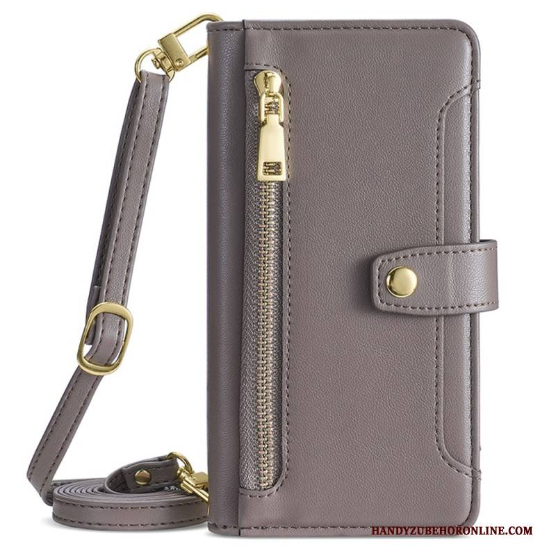 Lederhüllen Für Vivo V50 5g Schultertasche Mit Riemen