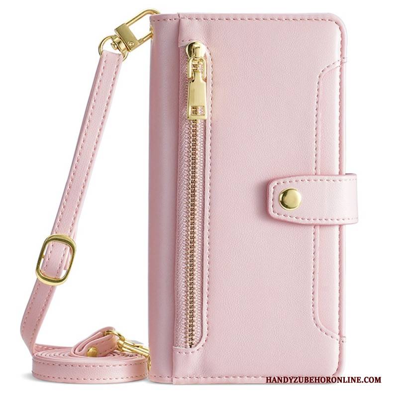 Lederhüllen Für Vivo V50 5g Schultertasche Mit Riemen