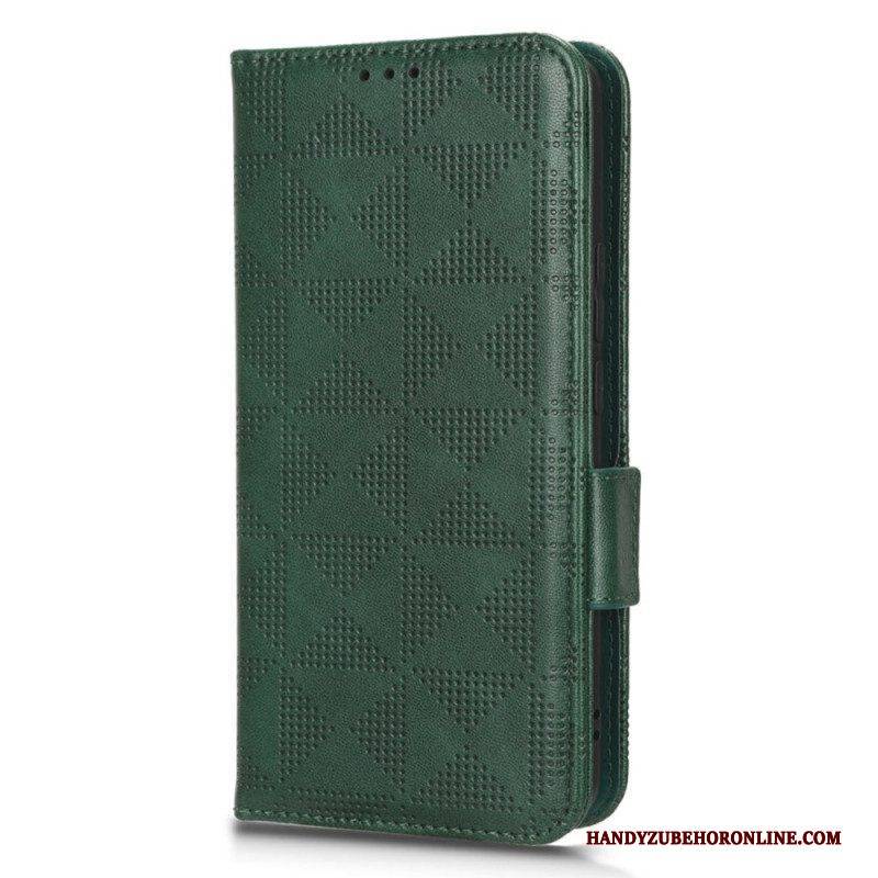 Lederhüllen Für Xiaomi 12T / 12T Pro Dreiecke Im Retro-stil