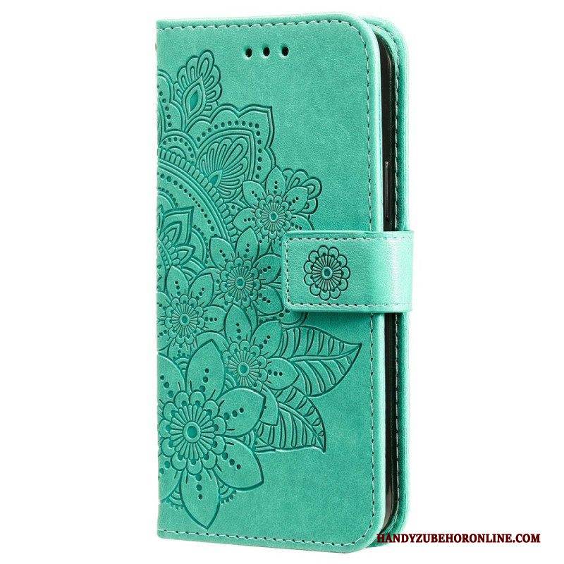 Lederhüllen Für Xiaomi 12T / 12T Pro Mit Kordel Riemchen-mandala