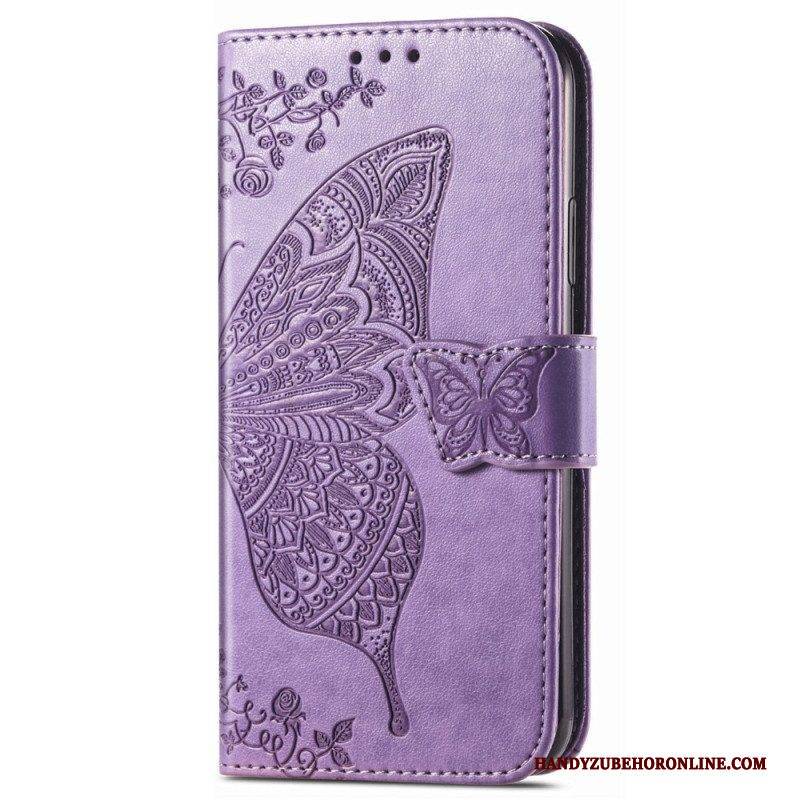 Lederhüllen Für Xiaomi 13 Barocker Schmetterling