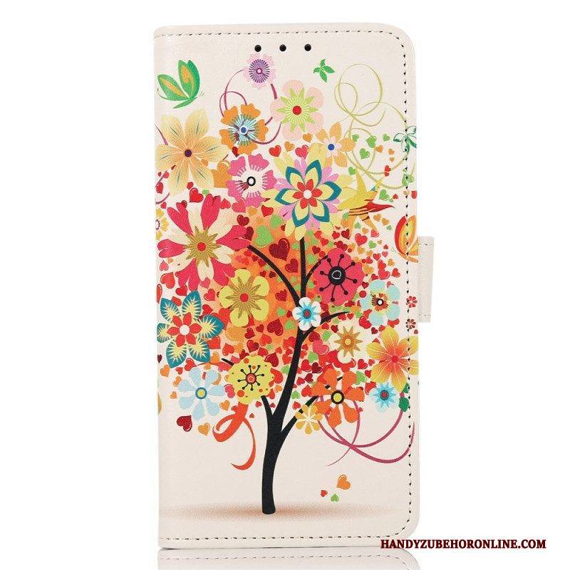Lederhüllen Für Xiaomi 13 Lite Blühender Baum