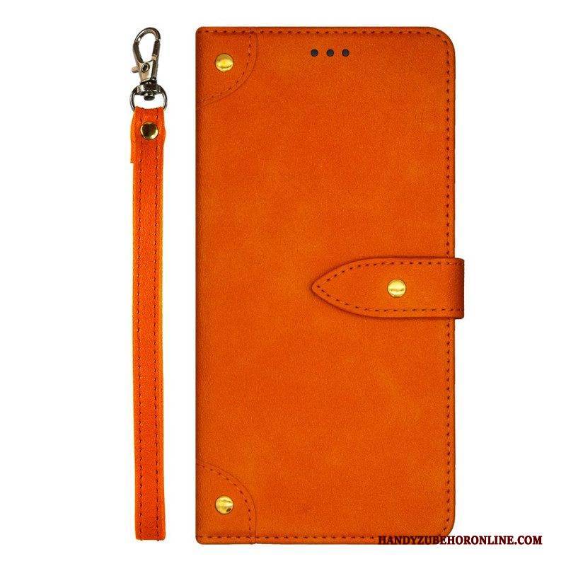 Lederhüllen Für Xiaomi 13 Lite Nieten Und Riemen Idewei