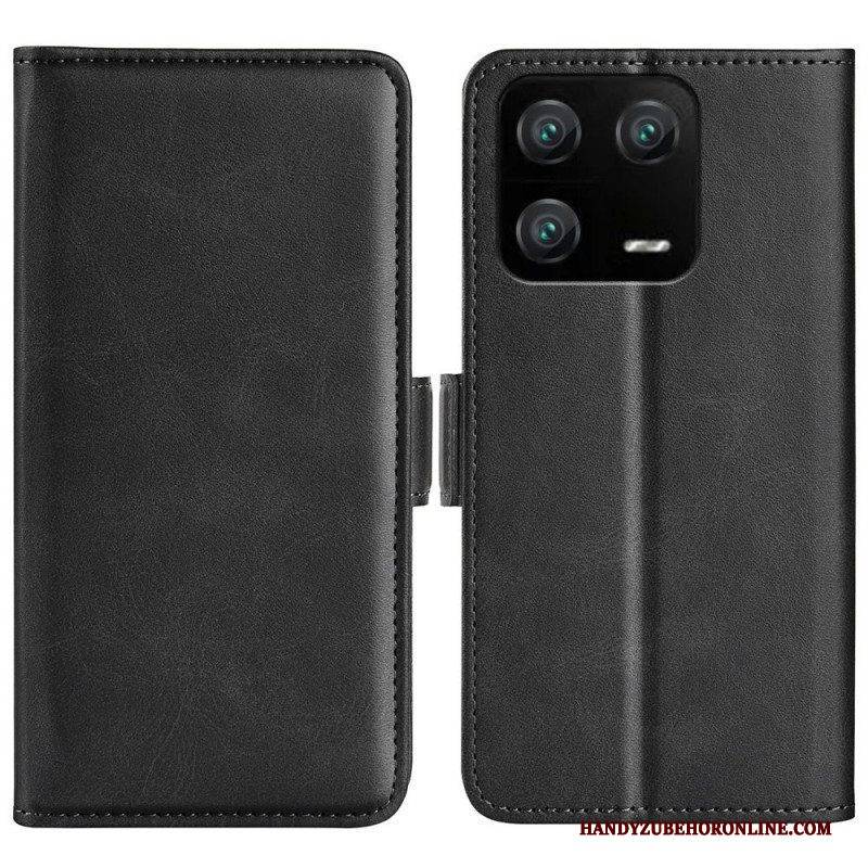 Lederhüllen Für Xiaomi 13 Pro Doppelter Verschluss