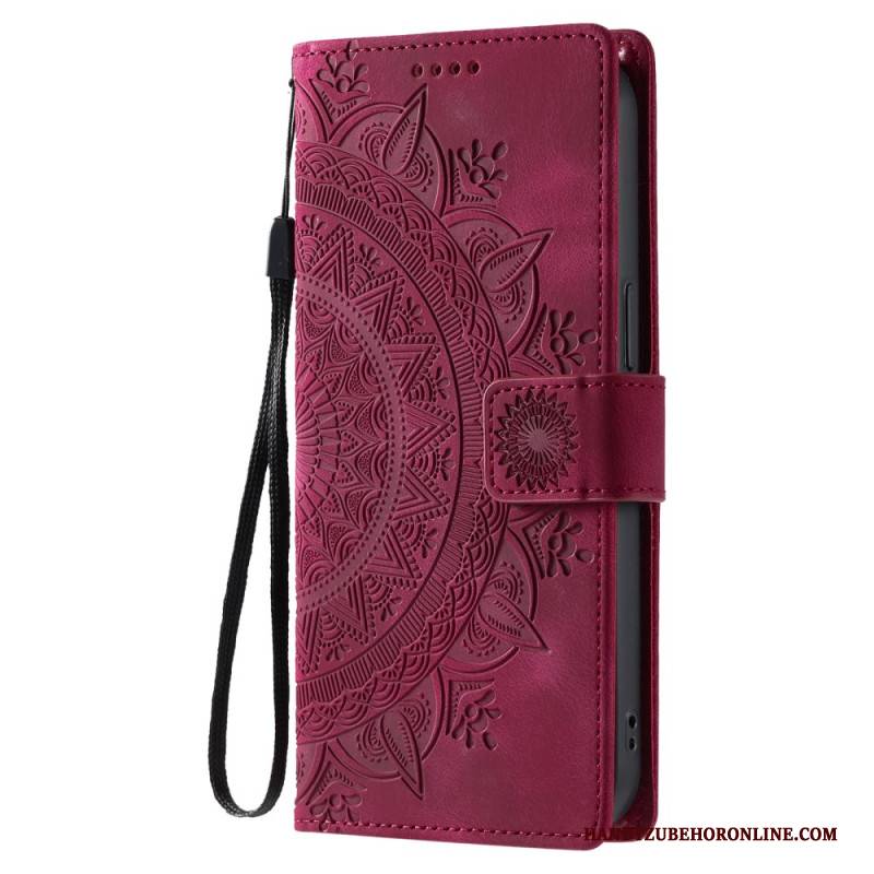 Lederhüllen Für Xiaomi 15 Mandala Wildleder-effekt