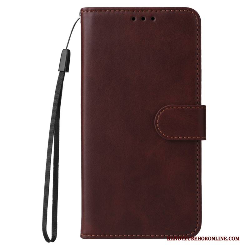 Lederhüllen Für Xiaomi 15 Pro Glattlederoptik Mit Riemen