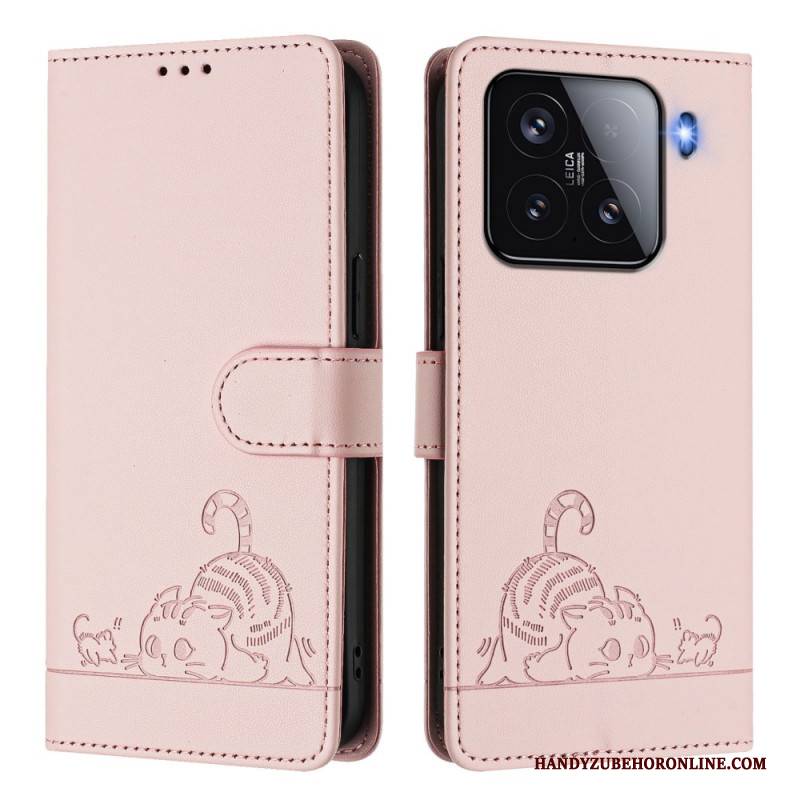 Lederhüllen Für Xiaomi 15 Riemen Und Rfid-schutz