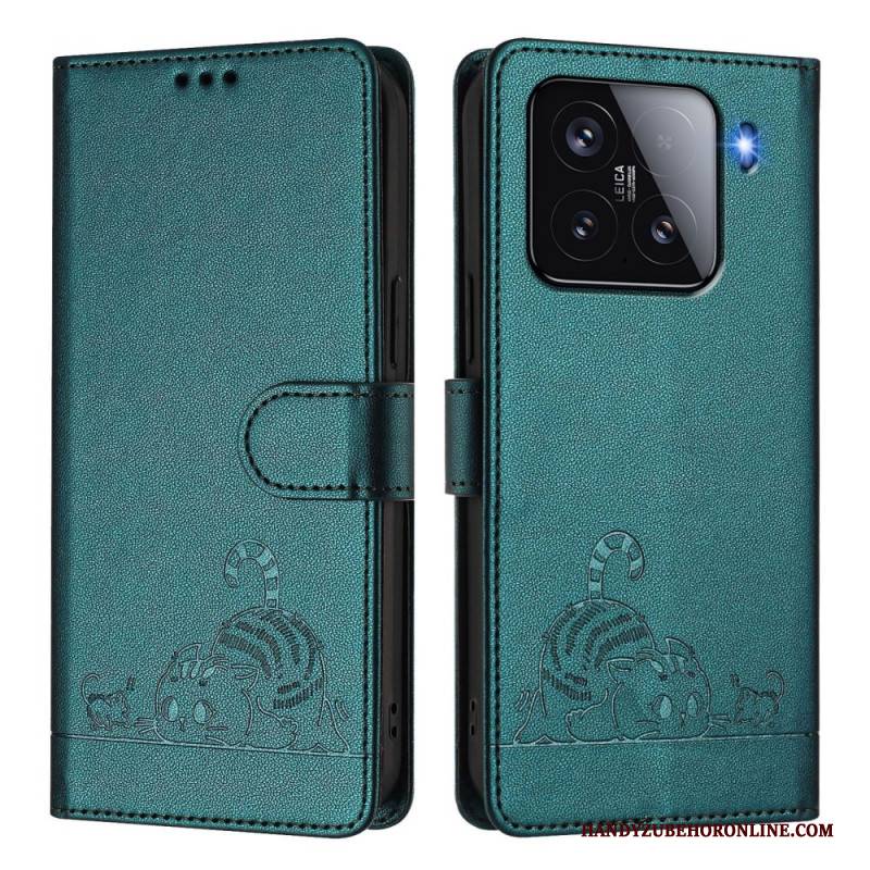 Lederhüllen Für Xiaomi 15 Riemen Und Rfid-schutz