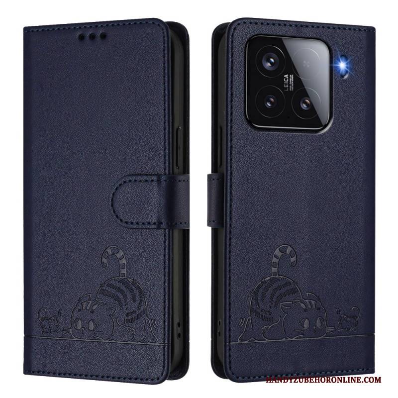 Lederhüllen Für Xiaomi 15 Riemen Und Rfid-schutz