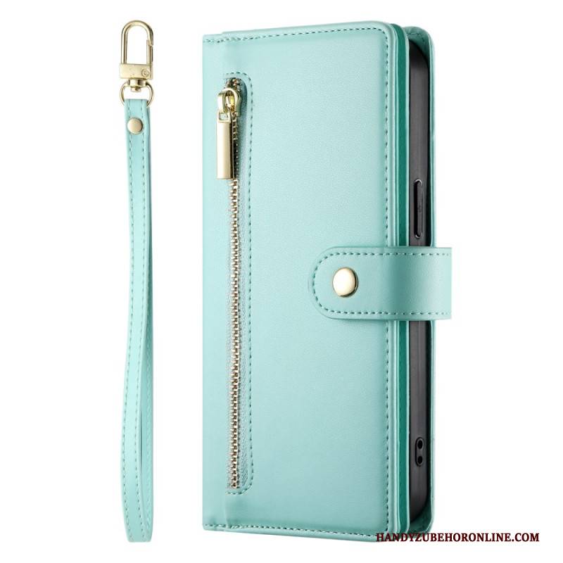 Lederhüllen Für Xiaomi 15 Ultra Geldbörse Mit Riemen Und Schulterriemen