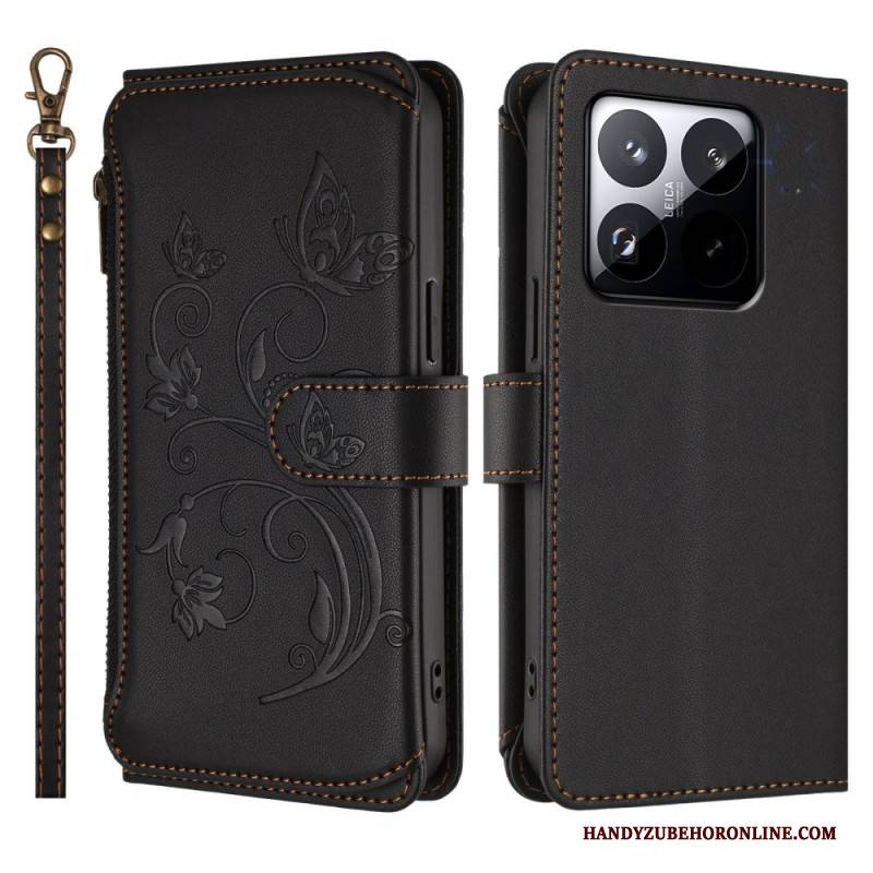 Lederhüllen Für Xiaomi 15t 6 Rfid-kartenhalter Und Lanyard