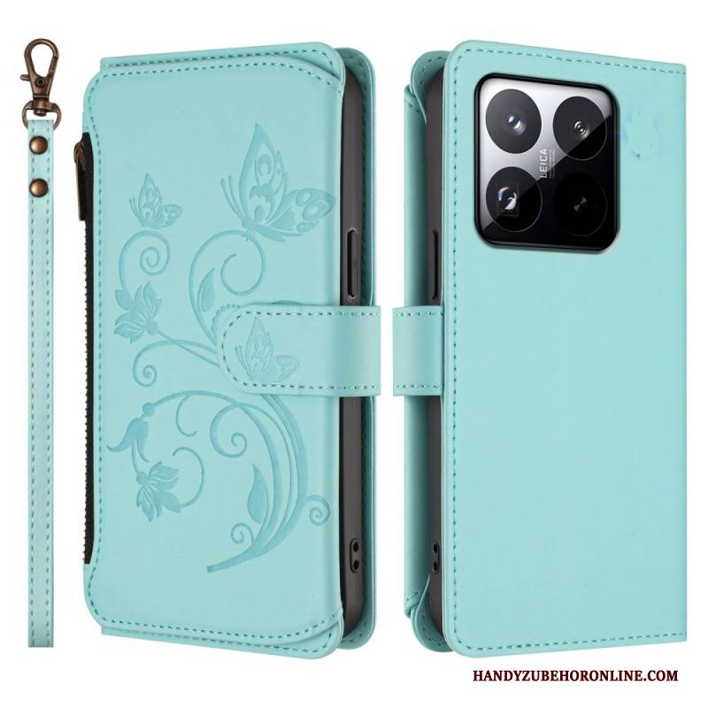 Lederhüllen Für Xiaomi 15t 6 Rfid-kartenhalter Und Lanyard