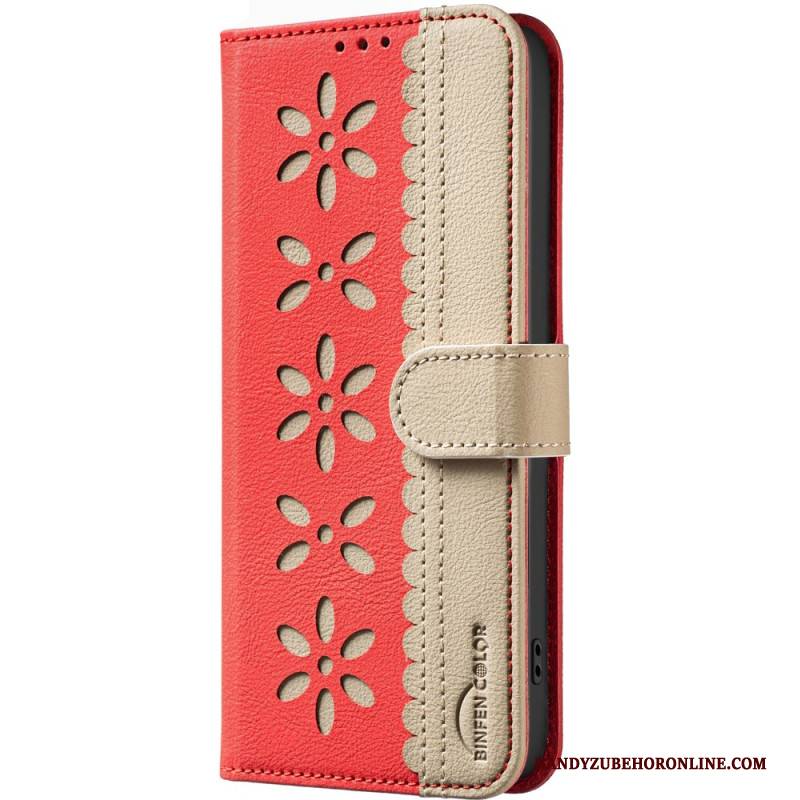 Lederhüllen Für Xiaomi 15t Blumenmuster (binfen Color)