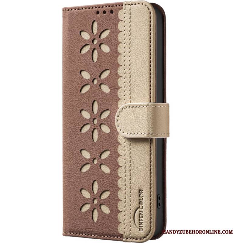 Lederhüllen Für Xiaomi 15t Blumenmuster (binfen Color)