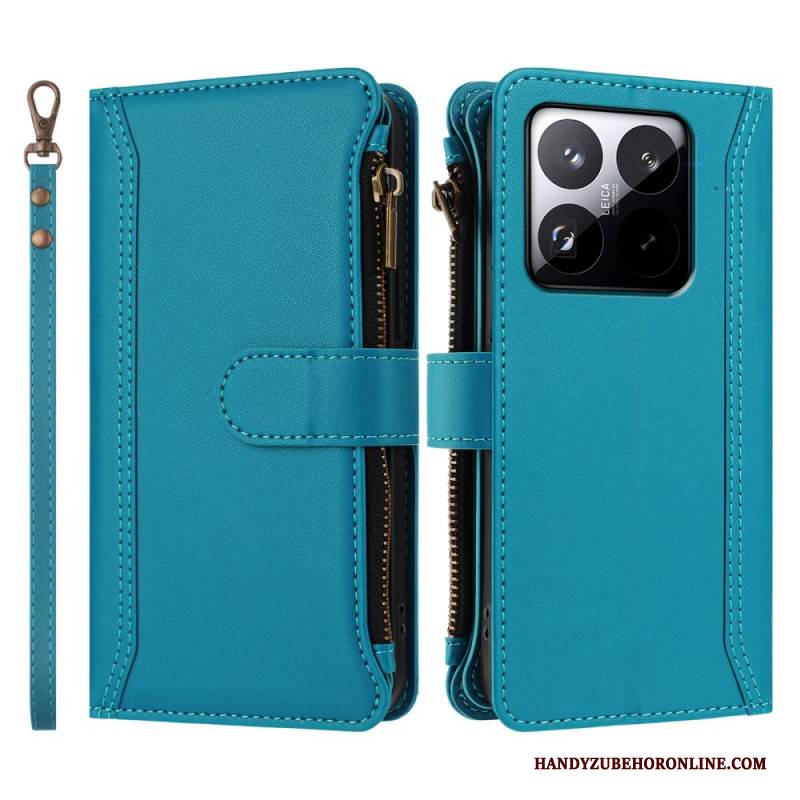 Lederhüllen Für Xiaomi 15t Geldbörse Mit Riemen
