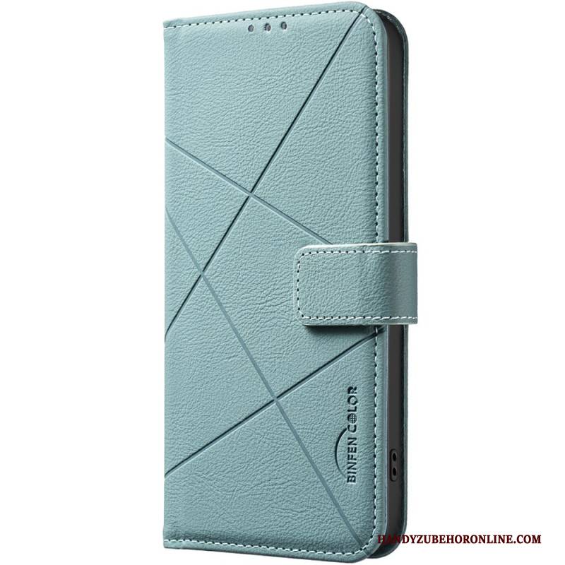 Lederhüllen Für Xiaomi 15t Geometrisches Muster (binfen Color)