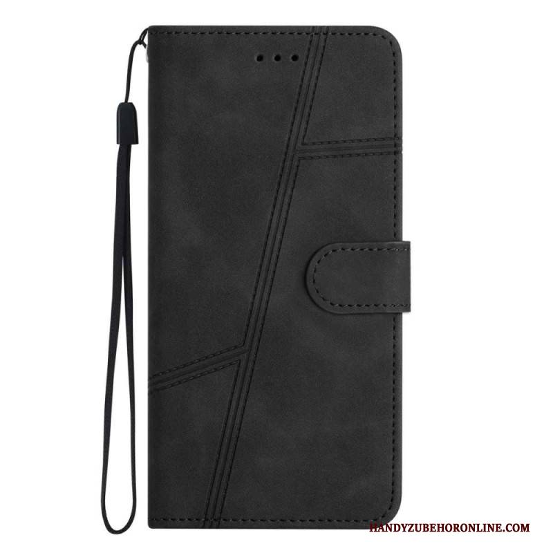 Lederhüllen Für Xiaomi 15t Linien Und Streifen