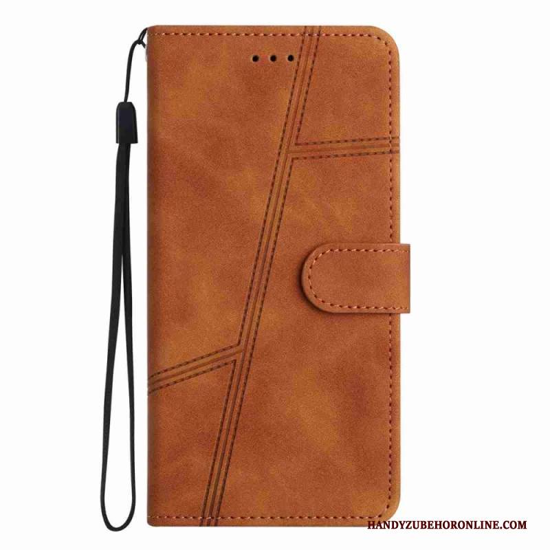 Lederhüllen Für Xiaomi 15t Linien Und Streifen