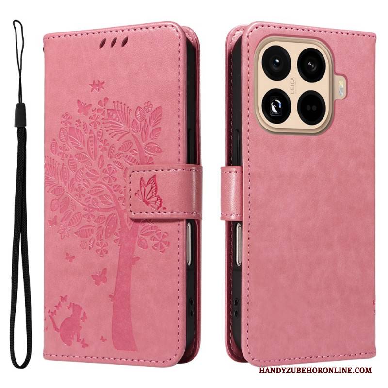 Lederhüllen Für Xiaomi 15t Pro Baum Und Katze