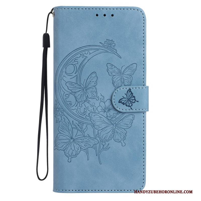 Lederhüllen Für Xiaomi 15t Pro Schmetterlings- Und Blumenmuster