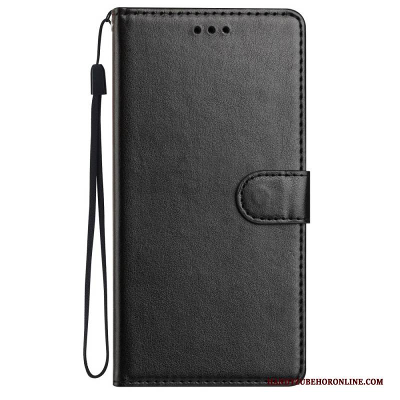 Lederhüllen Für Xiaomi 15t Schlicht Mit Riemen