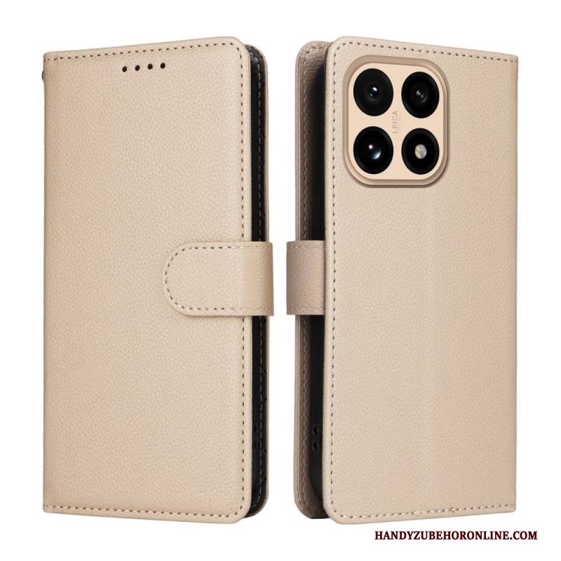 Lederhüllen Für Xiaomi 15t Strukturiertes Kunstleder