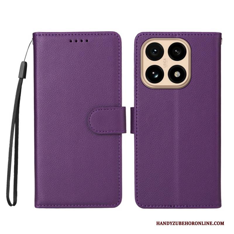 Lederhüllen Für Xiaomi 15t Strukturiertes Kunstleder