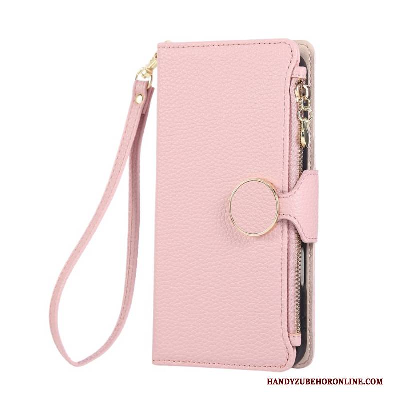 Lederhüllen Für Xiaomi 17 Geldbörse Mit Reißverschluss