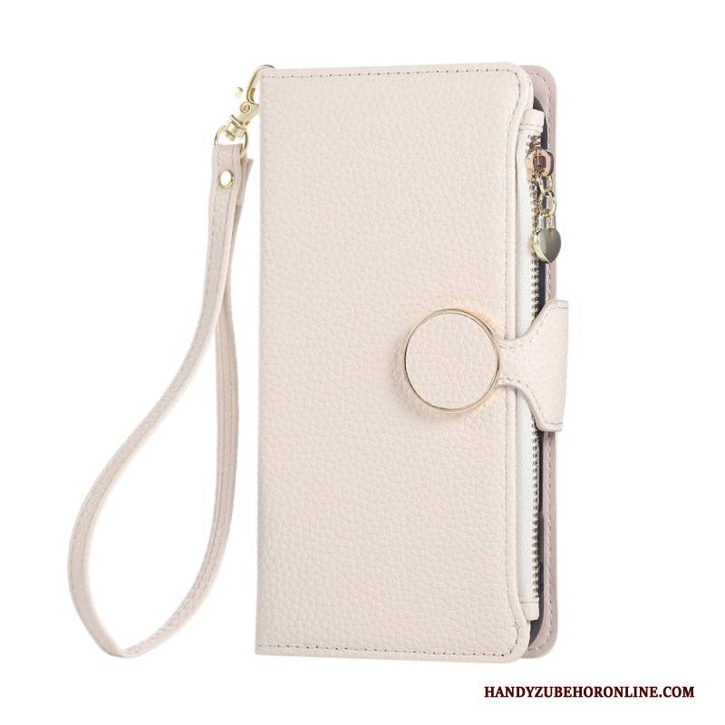 Lederhüllen Für Xiaomi 17 Geldbörse Mit Reißverschluss