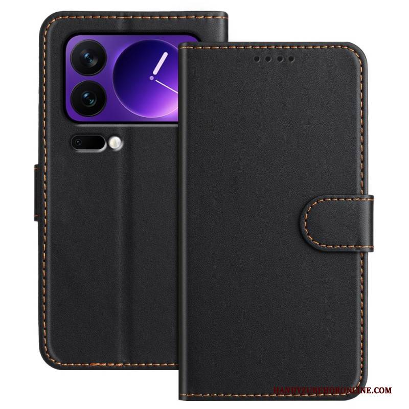 Lederhüllen Für Xiaomi 17 Pro Glattlederoptik