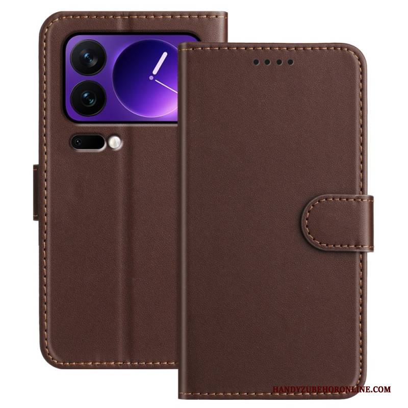 Lederhüllen Für Xiaomi 17 Pro Glattlederoptik