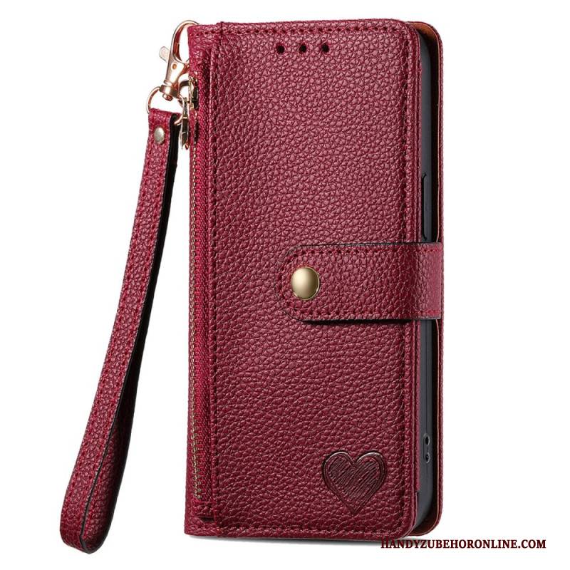 Lederhüllen Für Xiaomi 17 Pro Max Geldbörse Mit Liebesmotiv