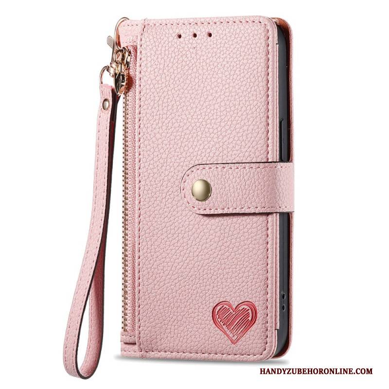 Lederhüllen Für Xiaomi 17 Pro Max Geldbörse Mit Liebesmotiv