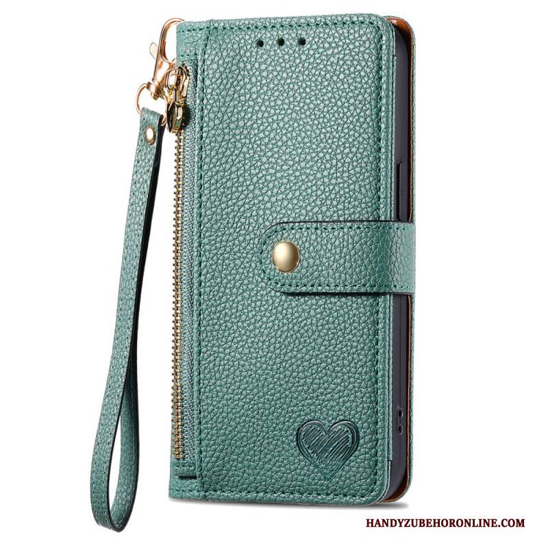 Lederhüllen Für Xiaomi 17 Pro Max Geldbörse Mit Liebesmotiv