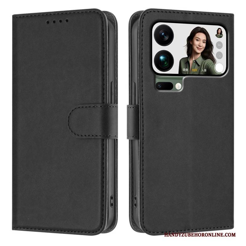 Lederhüllen Für Xiaomi 17 Pro Max Glattes Kunstleder